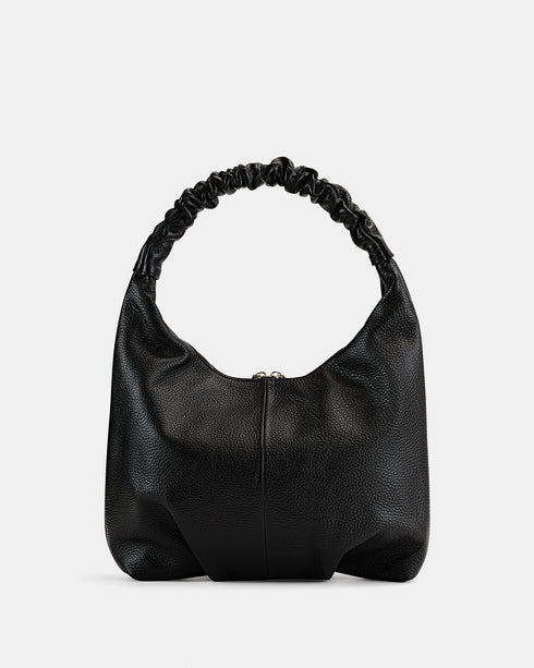 Nina Black - Leather Shoulder Bag