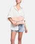 Olivia Blush - Leather Clutch