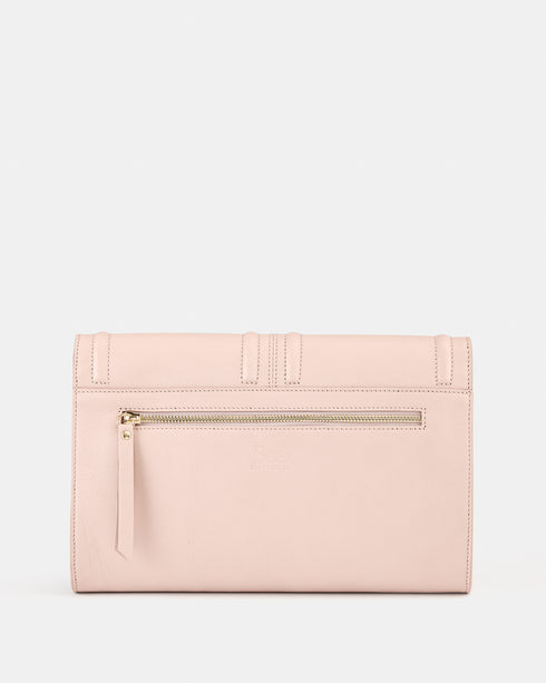 Olivia Blush - Leather Clutch