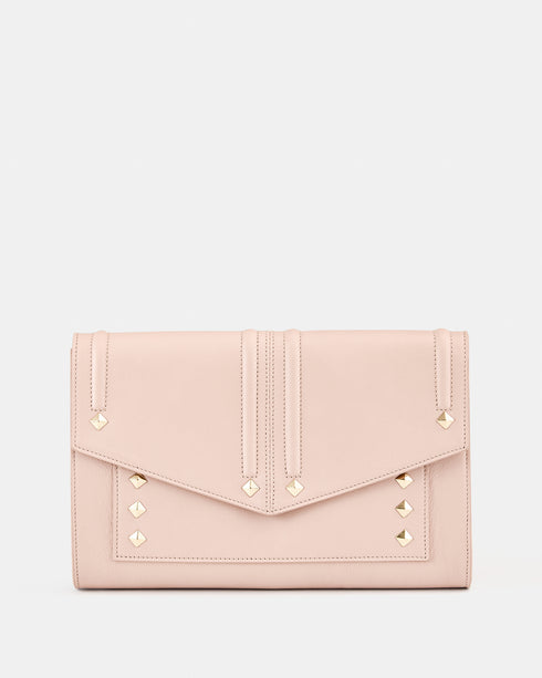 Olivia Blush - Leather Clutch