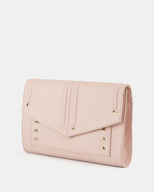 Olivia Blush - Leather Clutch