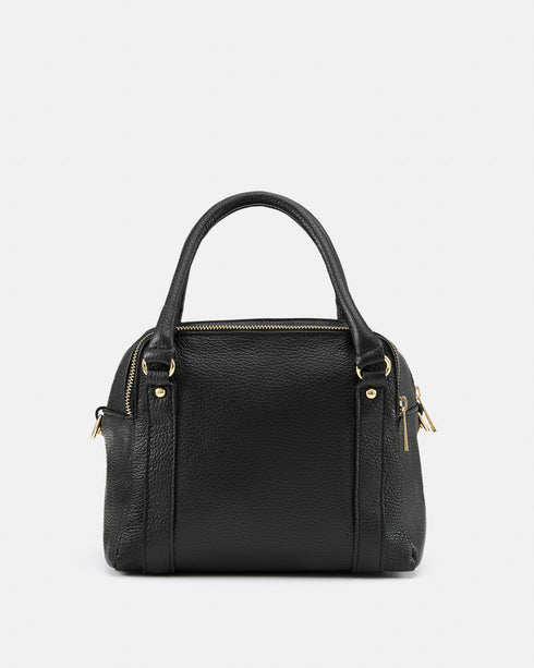 Piper Black - Leather Tote Bag