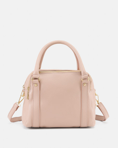 Piper Nude - Leather Tote Bag