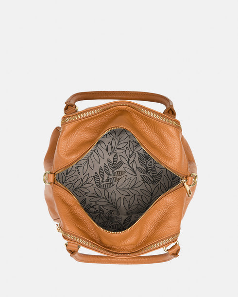 Piper Tan - Leather Tote Bag