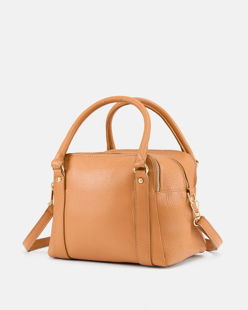 Piper Tan - Leather Tote Bag