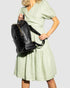 Tulip Black - Leather Backpack