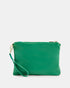 Tully Green Soft Leather Clutch