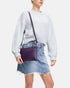 Tully Purple Soft Leather Clutch