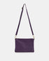 Tully Purple Soft Leather Clutch