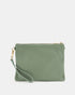 Tully Sage Soft Leather Clutch
