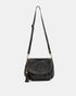 Vasarino Black - Soft Leather Crossbody Bag