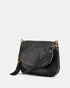 Vasarino Black - Soft Leather Crossbody Bag