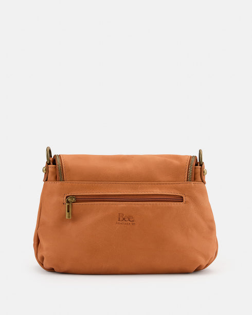 Vasarino Tan - Soft Leather Crossbody Bag