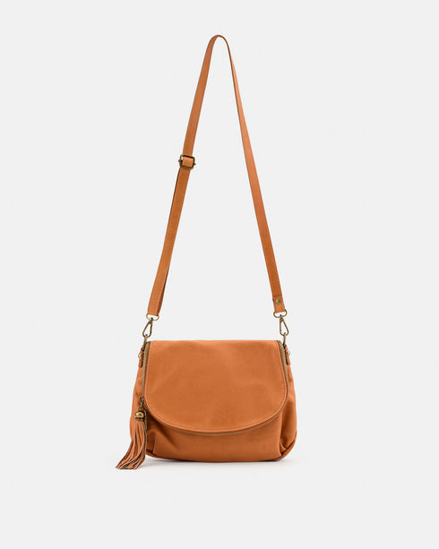 Vasarino Tan - Soft Leather Crossbody Bag
