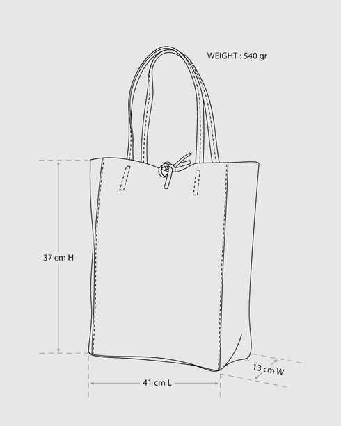 Monica Green Leather Shopper