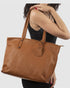 Iris Tan - Leather Tote Bag