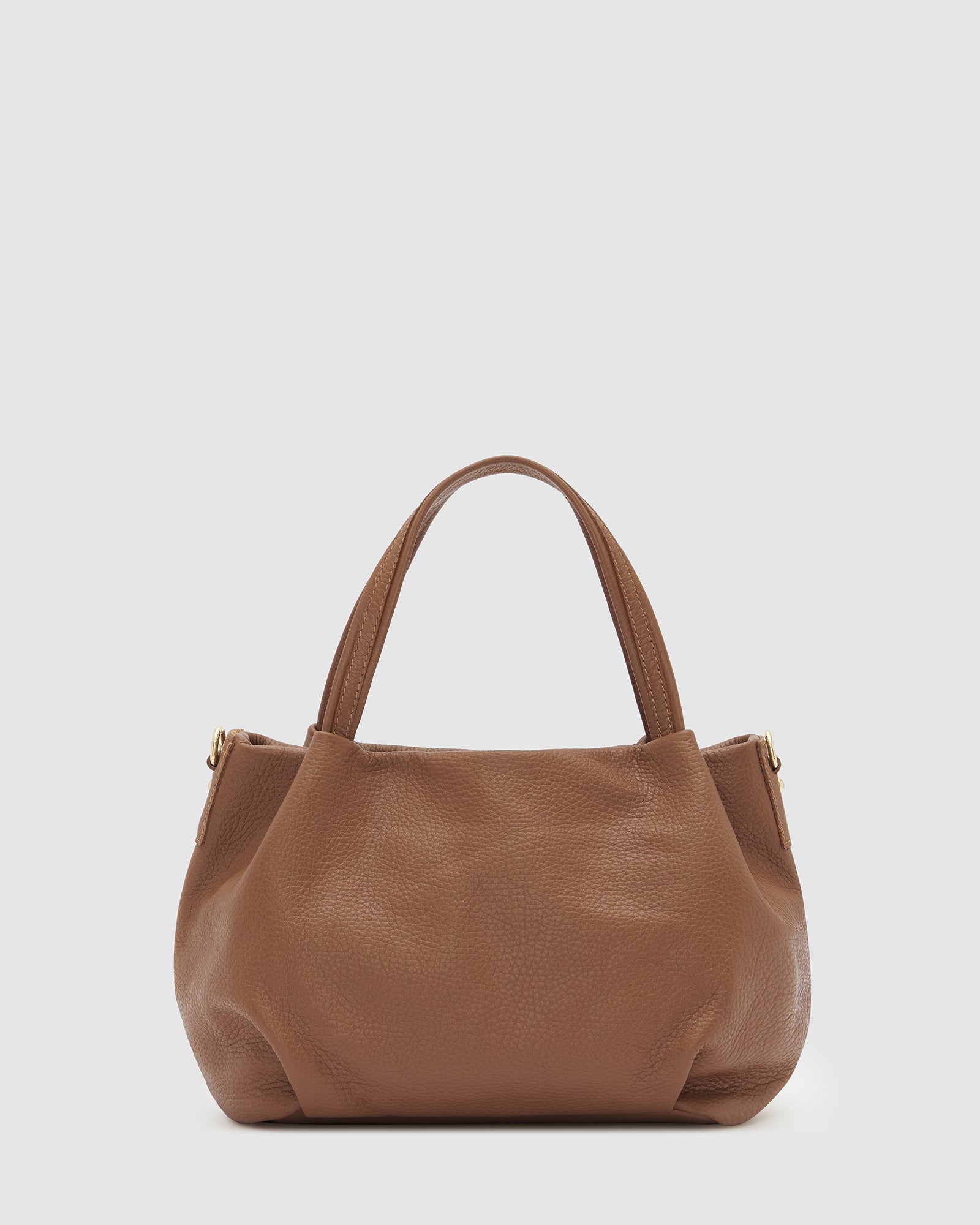 【BOLSAC】poppy bucket bag _ earth brown PEBBLE LARGE BUCKET BAG BROWN - Spacious Vegan Leather